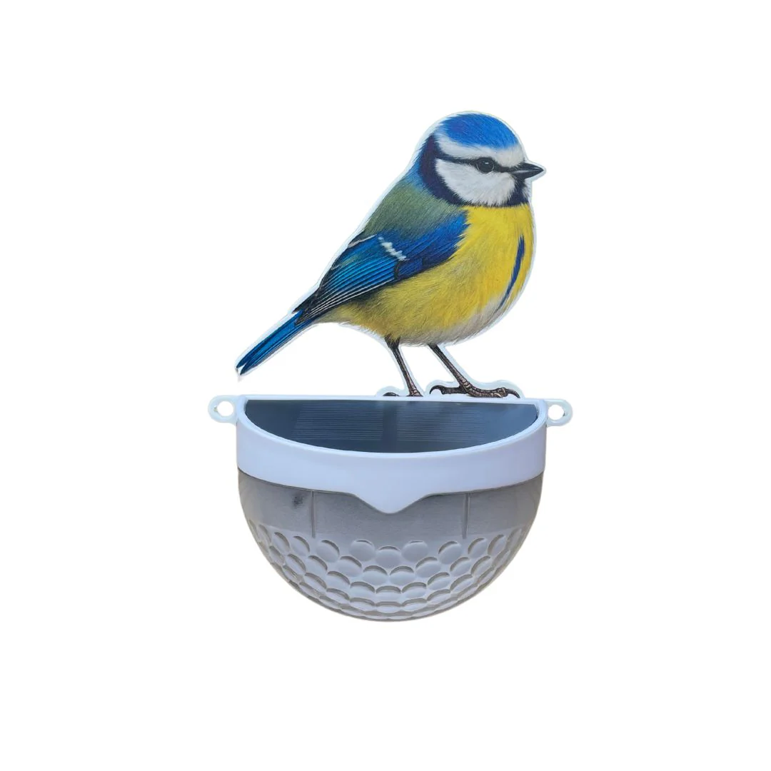 Set of 2 Real Blue Tit Solar Powered LED Lights - Image 6
