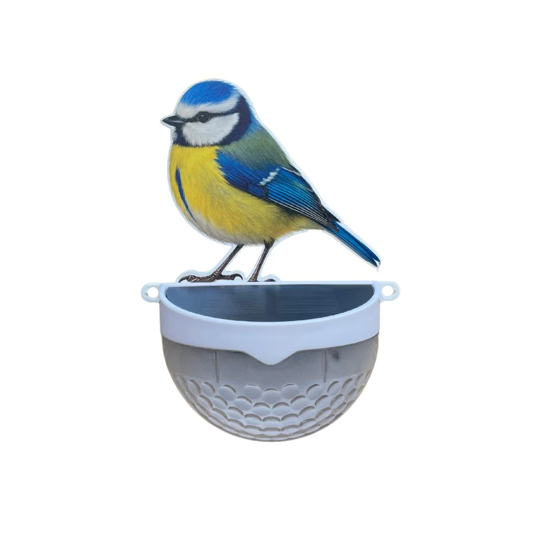 Set of 2 Real Blue Tit Solar Powered LED Lights - Image 7