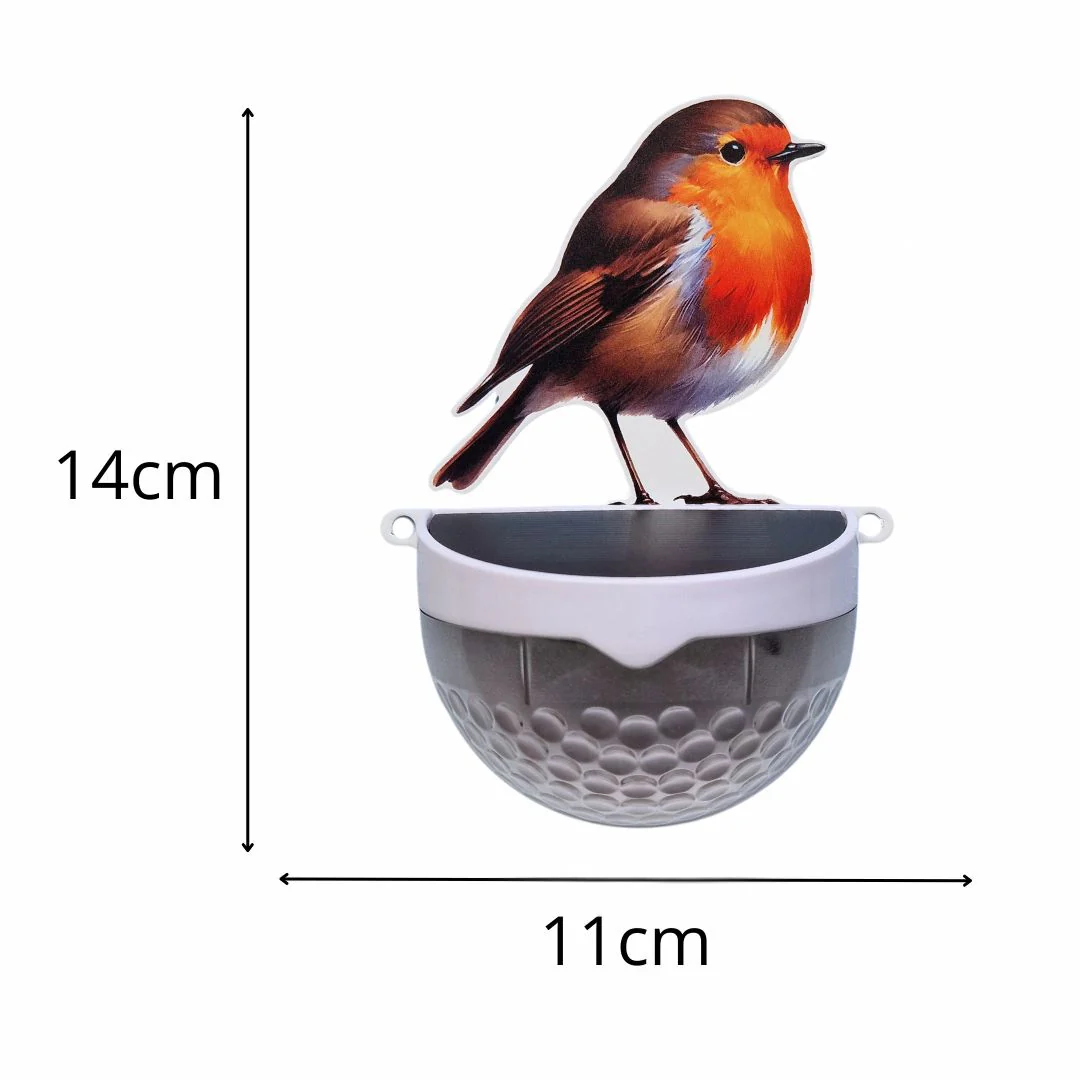 Set of 2 - Real Robin & Blue Tit Solar Powered LED Lights - Image 6