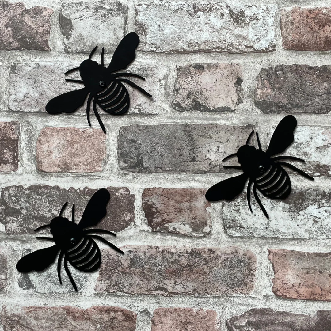 Set of 3 Bees Wall Art - Image 4