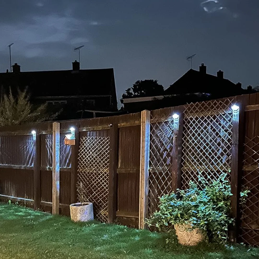 Set of 4 Premium Semi Circle Solar Lights - Garden Lights - UK Stock -  Perfect for Patio, Walls, Fences - Waterproof - Image 5