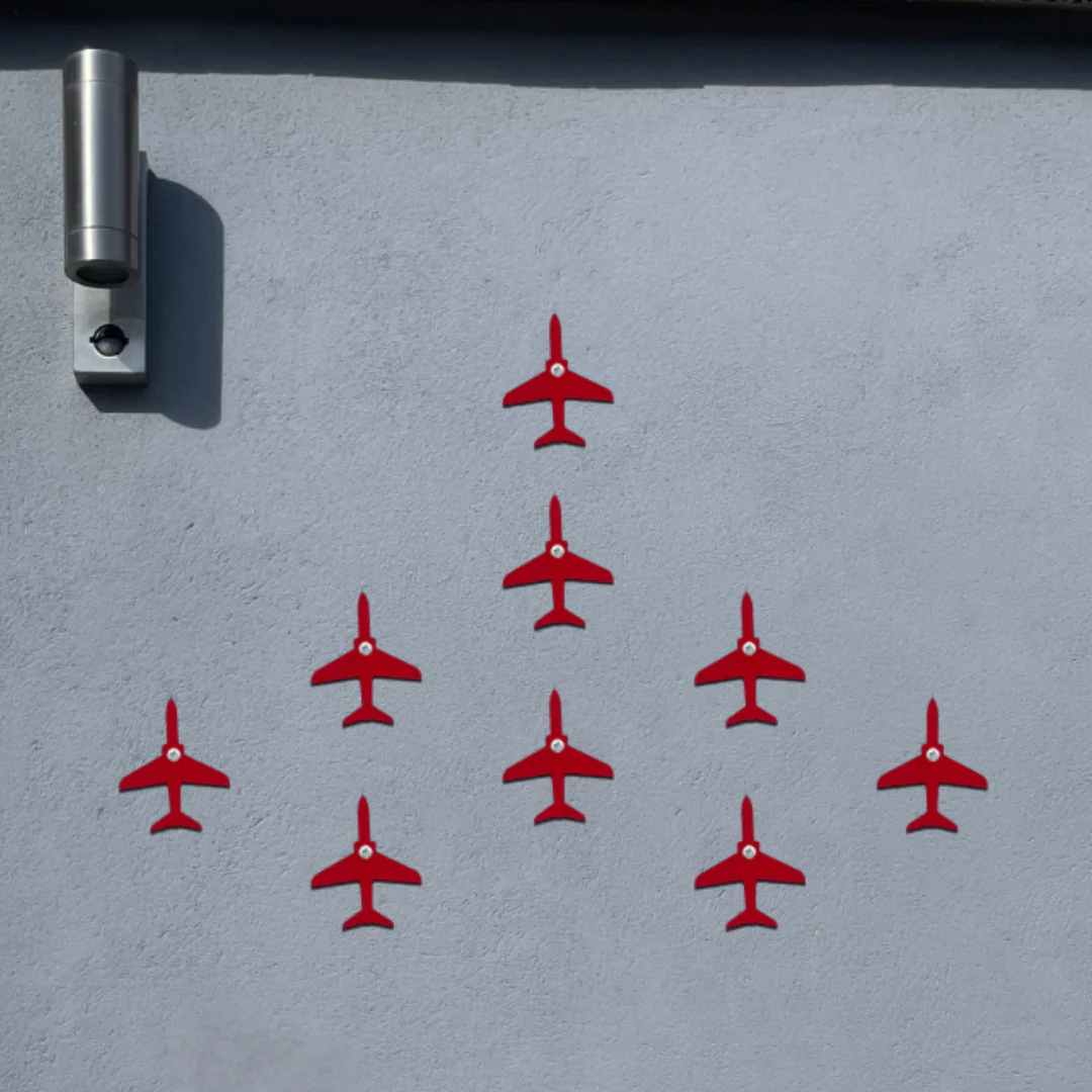 Set of 9 Red Hawk T1 - Wall Art - Image 5