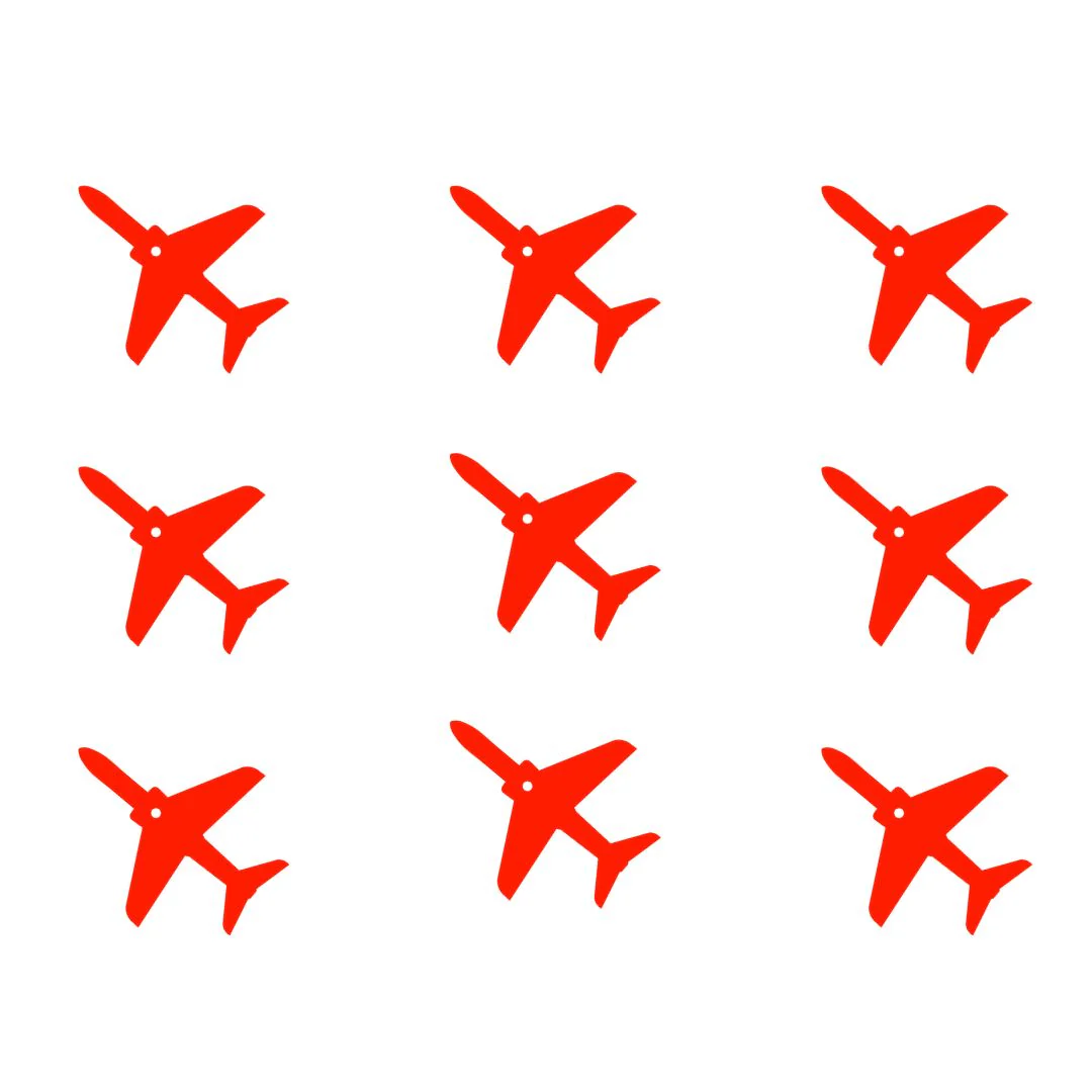 Set of 9 Red Hawk T1 - Wall Art - Image 6