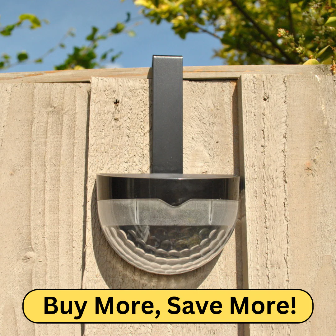 Hook Over Fence Solar Lights – Standard (No Motion Sensor) - No Screws or Drills Required!
