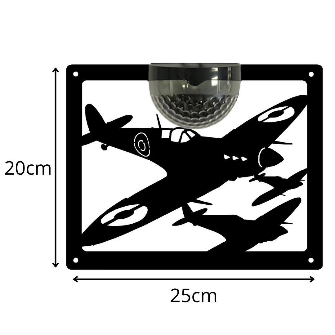 Spitfire Solar Light Wall Plaque - Image 10