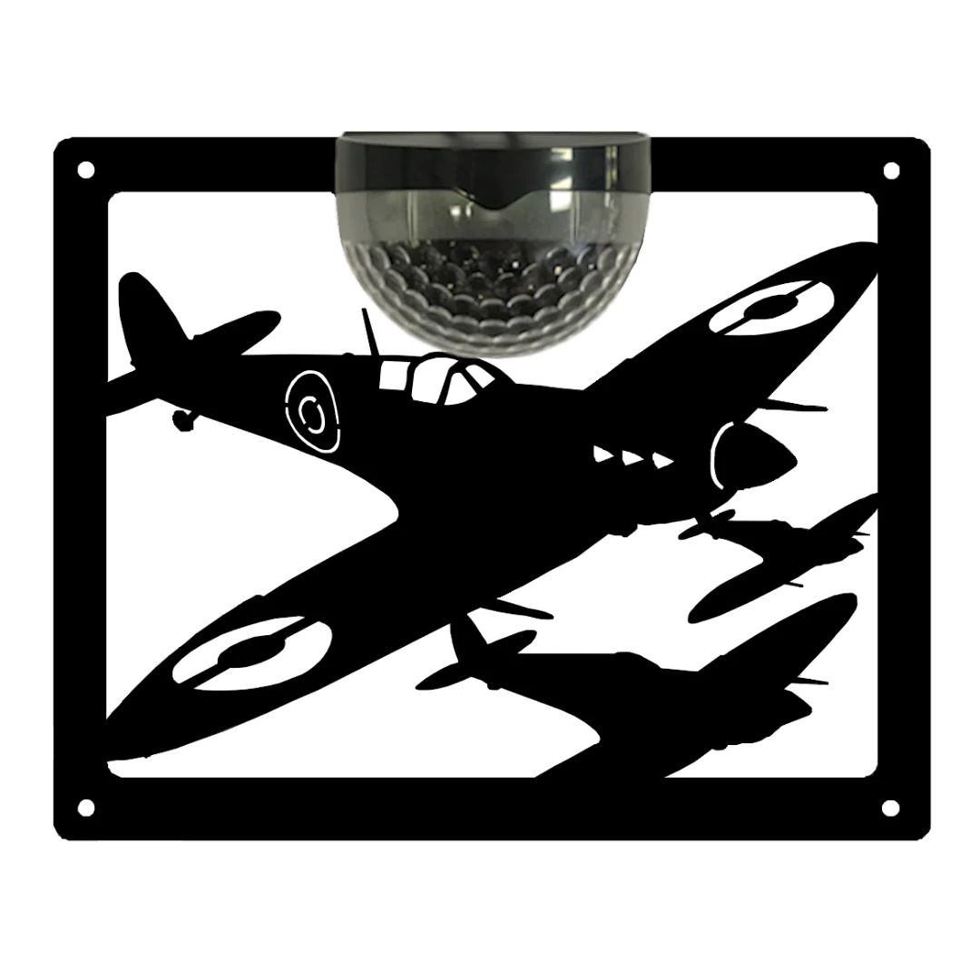 Spitfire Solar Light Wall Plaque - Image 11