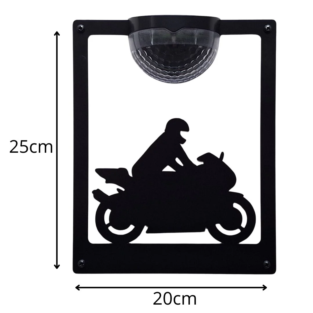 Sports Motorbike Solar Light Wall Plaque - Image 14