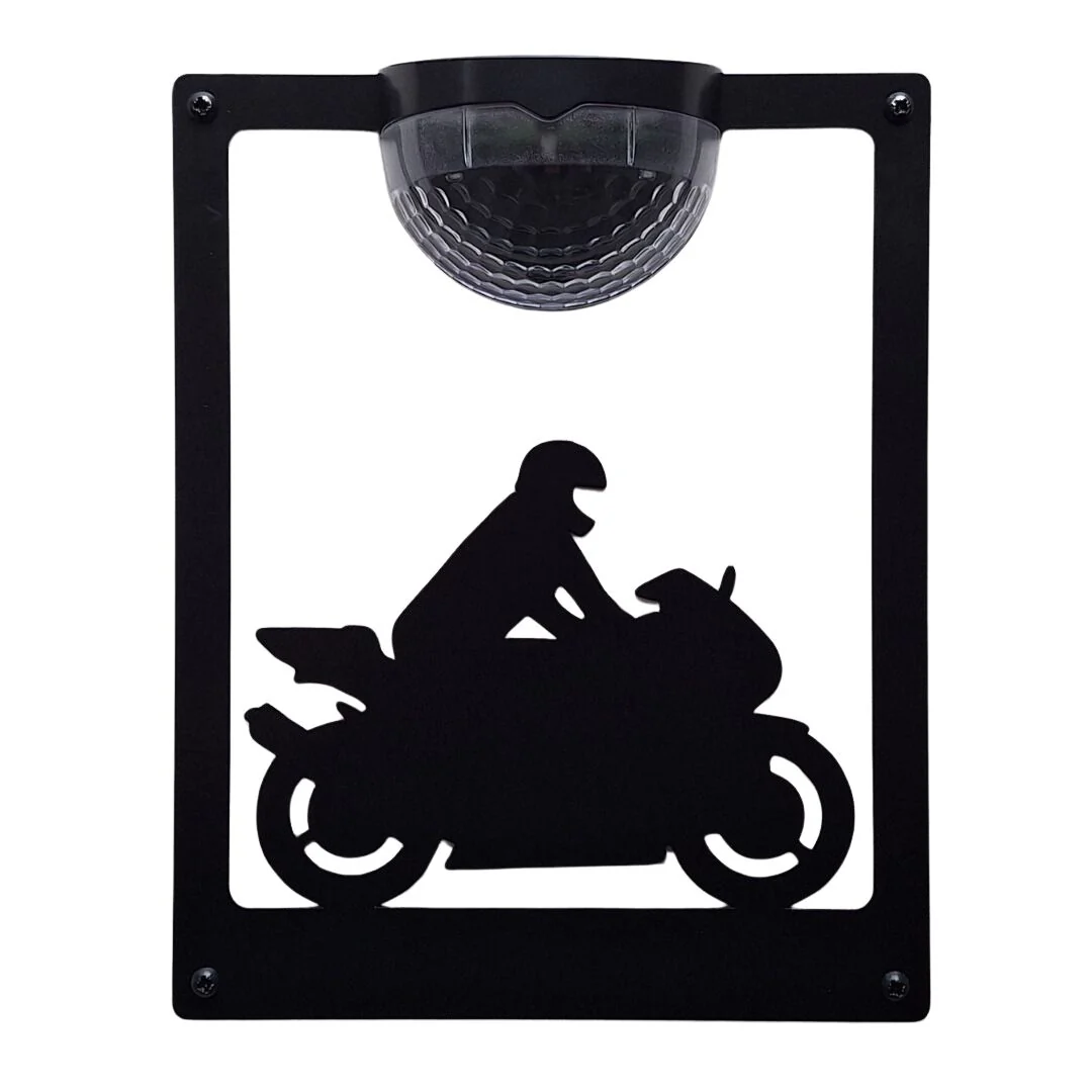 Sports Motorbike Solar Light Wall Plaque - Image 15