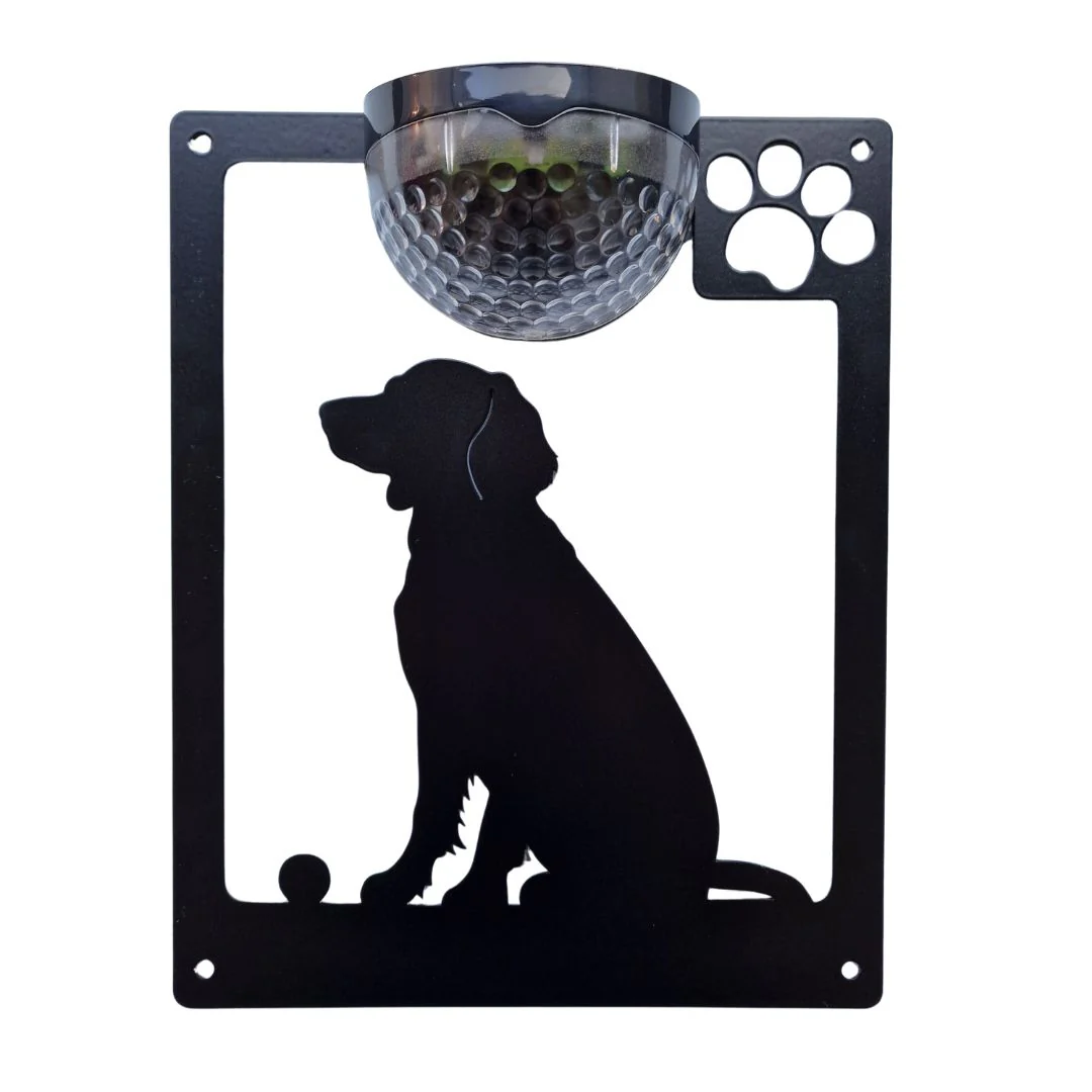 Springer Spaniel with ball Dog Solar Light Wall Plaque - Image 9