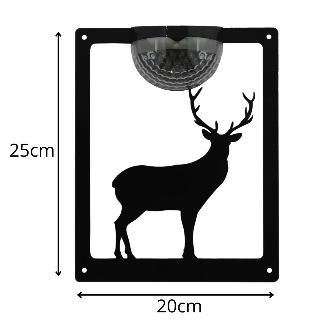 Standing Stag Solar Light Wall Plaque - Image 11