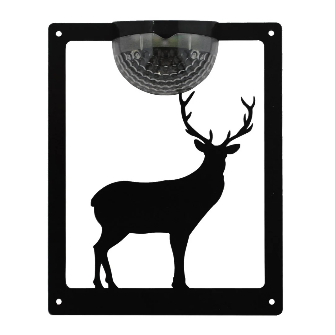 Standing Stag Solar Light Wall Plaque - Image 12