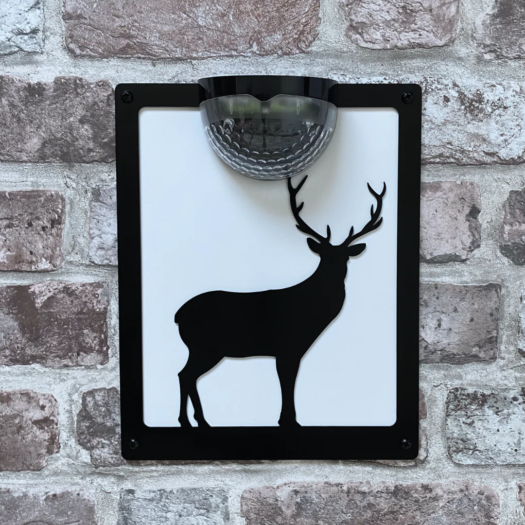 Standing Stag Solar Light Wall Plaque - Image 3