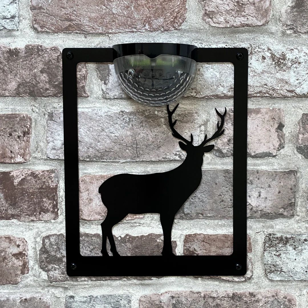 Standing Stag Solar Light Wall Plaque - Image 8