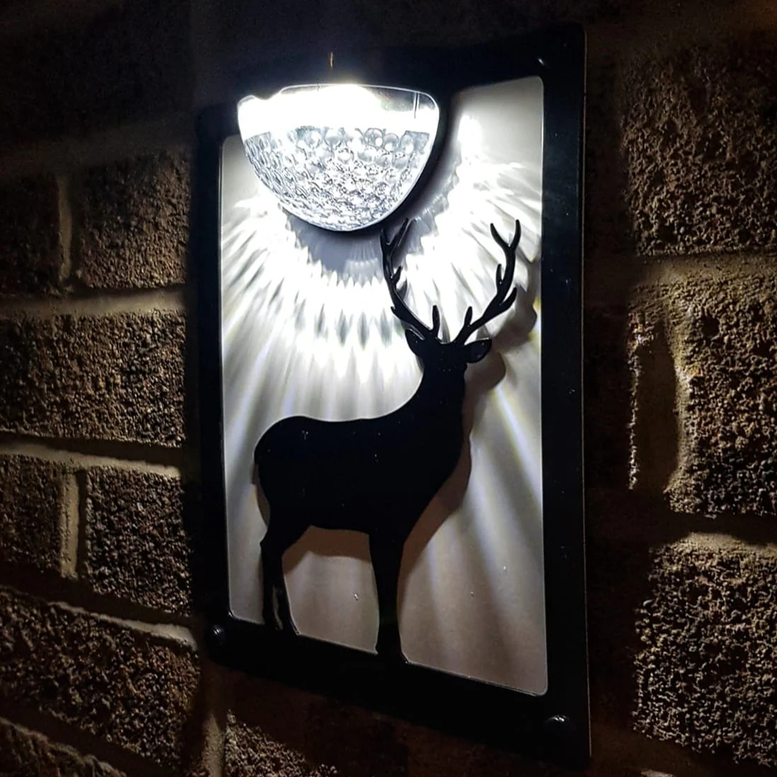 Standing Stag Solar Light Wall Plaque - Image 9