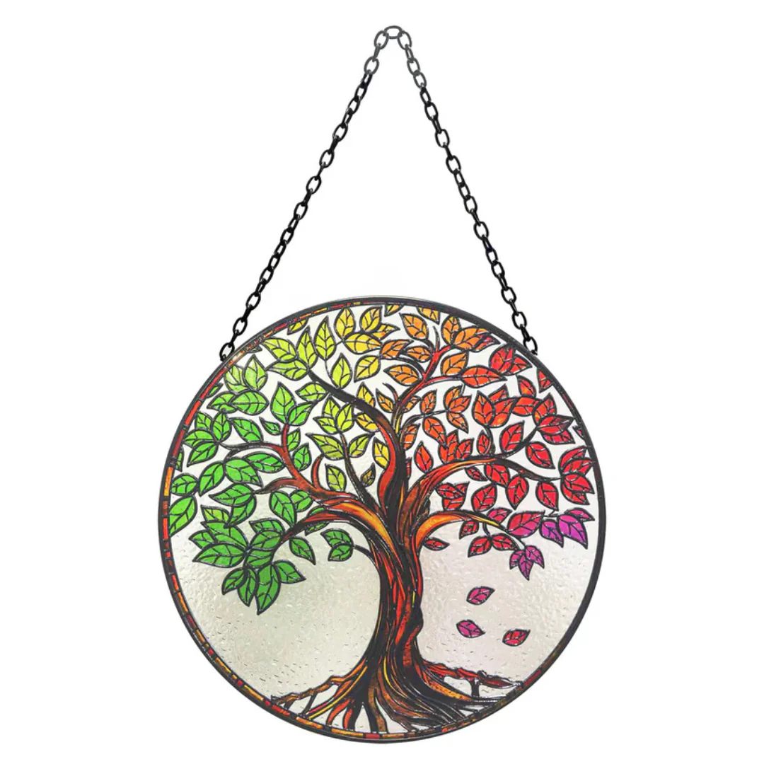 Stained Glass Tree of Life Suncatcher - Image 5