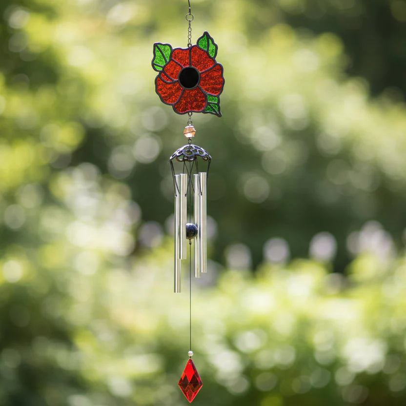 Suncatcher Poppy Windchime - Image 3