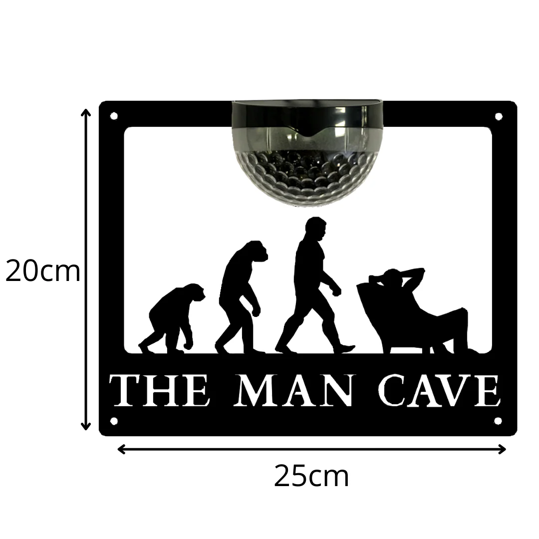 The Man Cave Sign with Solar Powered Light - Image 10