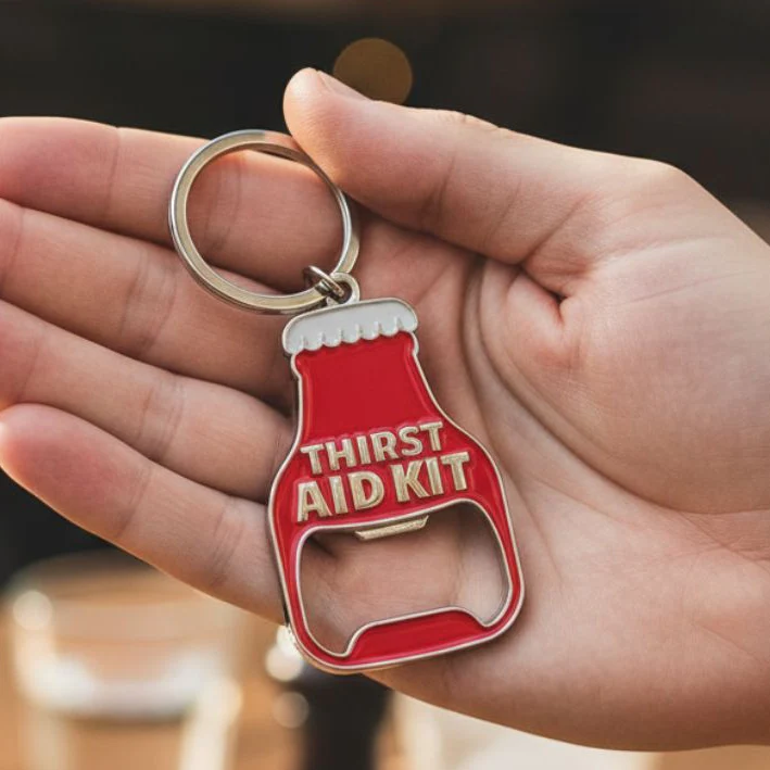 Thirst Aid Kit Beer BOTTLE OPENER Keyring - Image 3