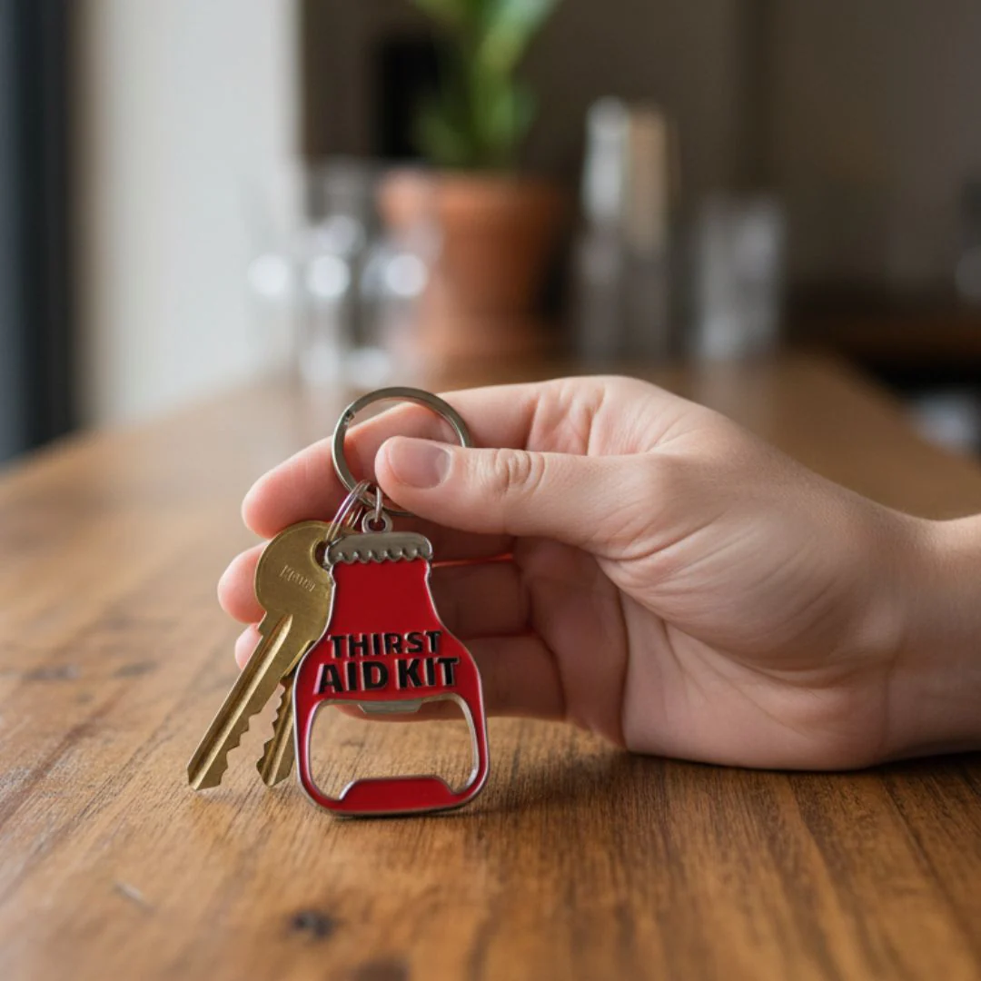 Thirst Aid Kit Beer BOTTLE OPENER Keyring - Image 4