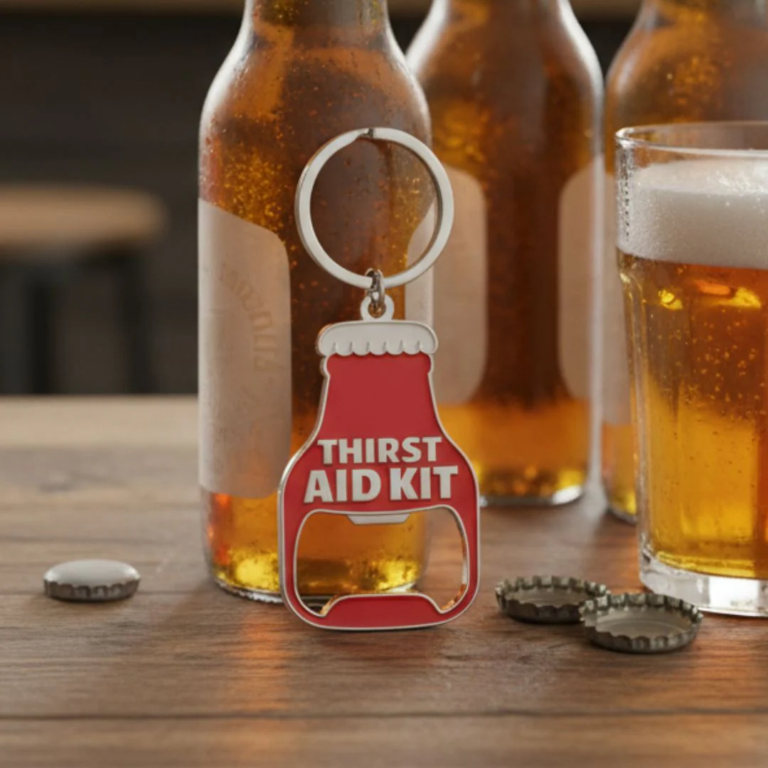 Thirst Aid Kit Beer BOTTLE OPENER Keyring - Image 6