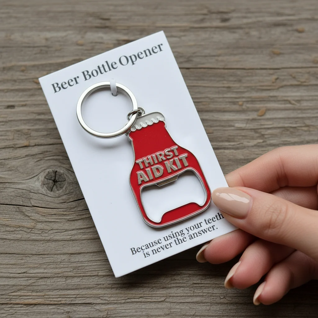 Thirst Aid Kit Beer BOTTLE OPENER Keyring - Image 8