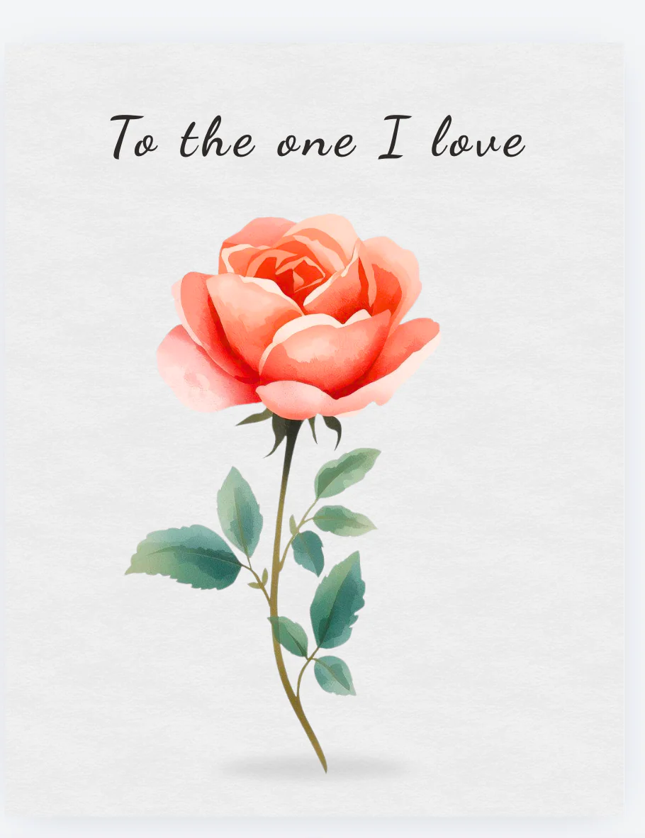 'To the one I love' Card - Image 3