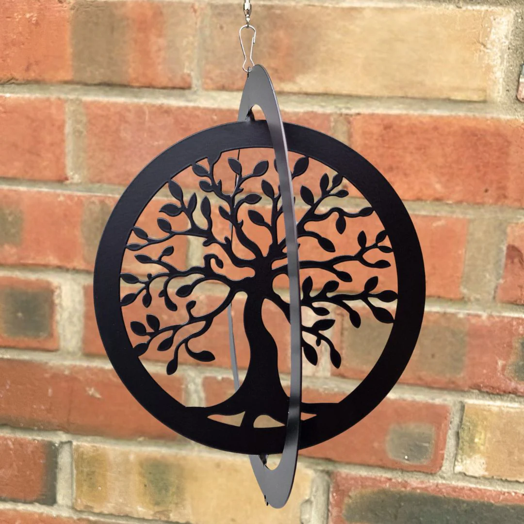 Tree of Life Hanging Silhouette Orbit Spinner - Image 3