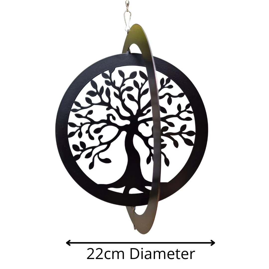 Tree of Life Hanging Silhouette Orbit Spinner - Image 5