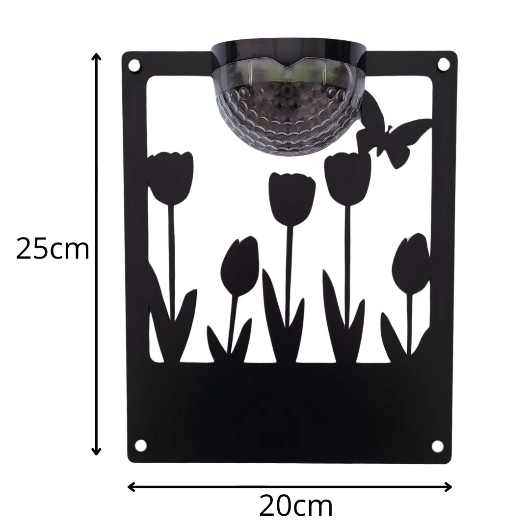 Tulips Solar Light Wall Plaque (You Can Personalise Me!) - Image 11