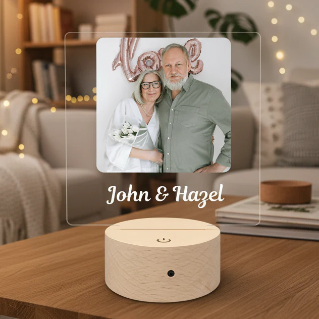 Couples Valentines LED Night Light (You Can Personalise Me!) - Image 2