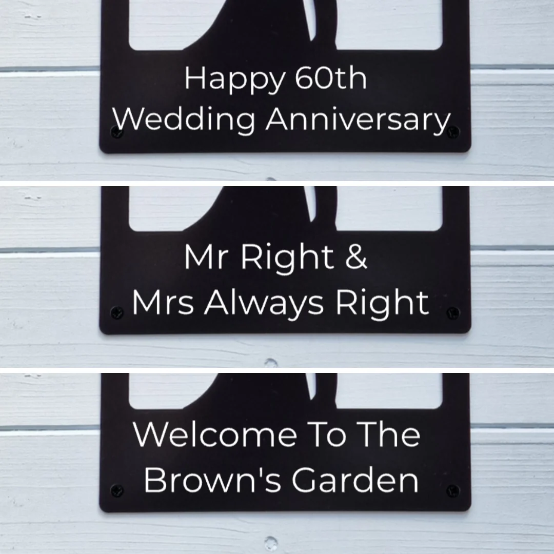 Wedding Solar Light Wall Plaque (You Can Personalise Me!) - Image 4