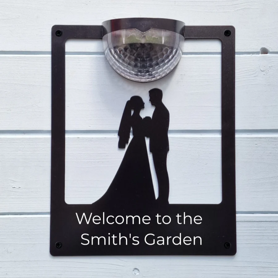 Wedding Solar Light Wall Plaque (You Can Personalise Me!) - Image 5