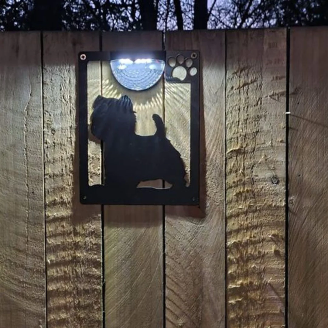 Westie Dog Solar Light Wall Plaque - Image 4
