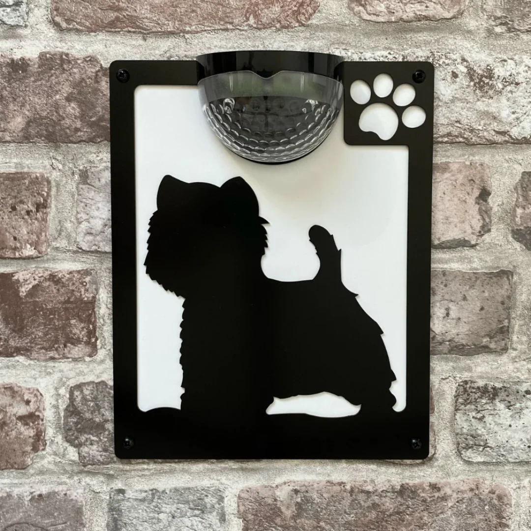 Westie Dog Solar Light Wall Plaque - Image 5