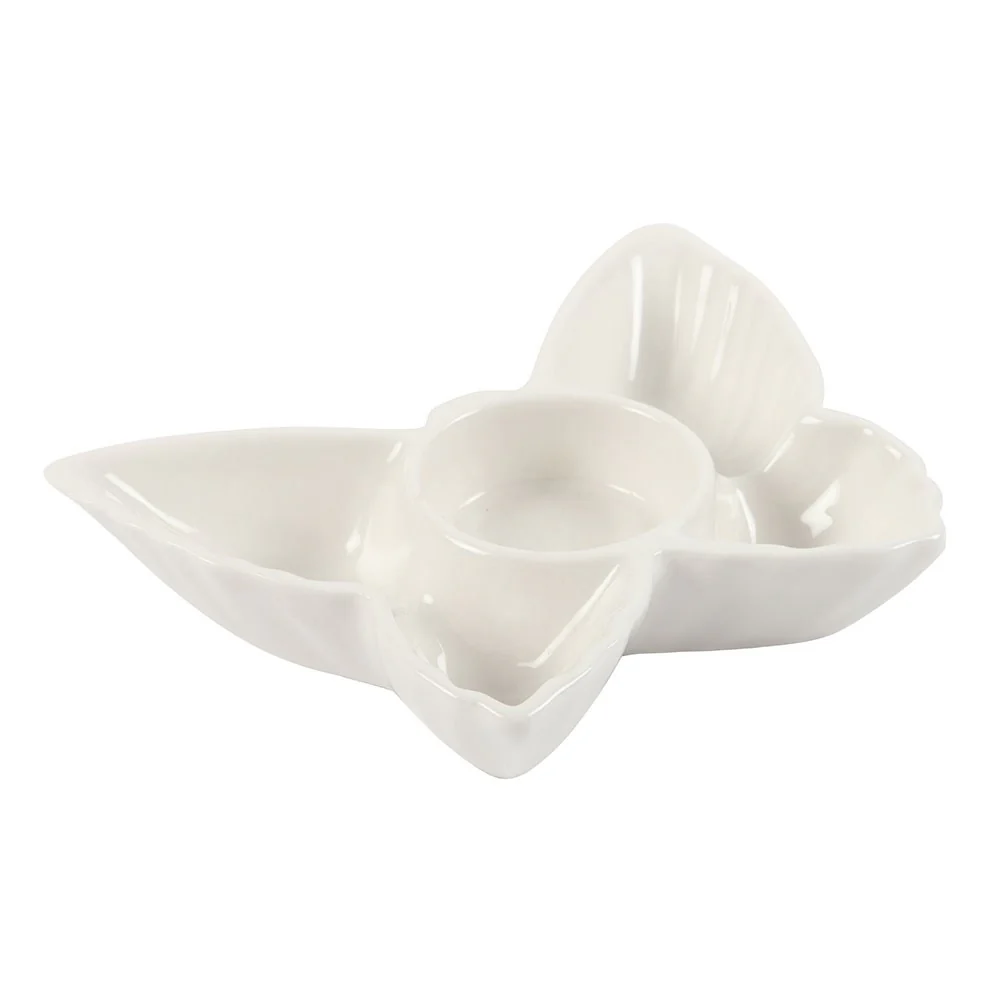 White Butterfly Tealight Candle Holder - Image 2