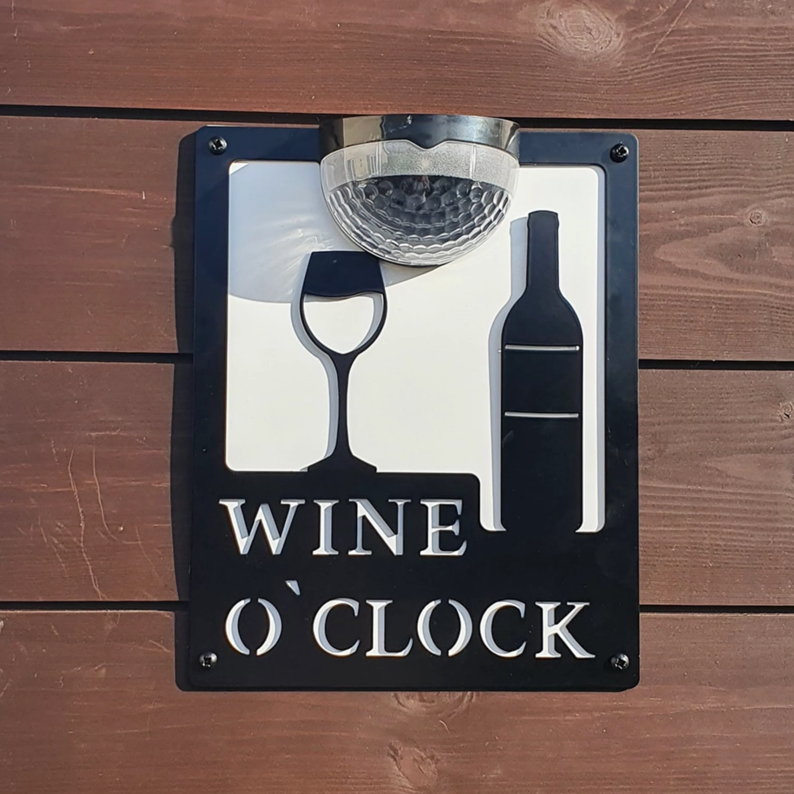 Wine O'Clock Sign with Solar Powered Light - Image 12
