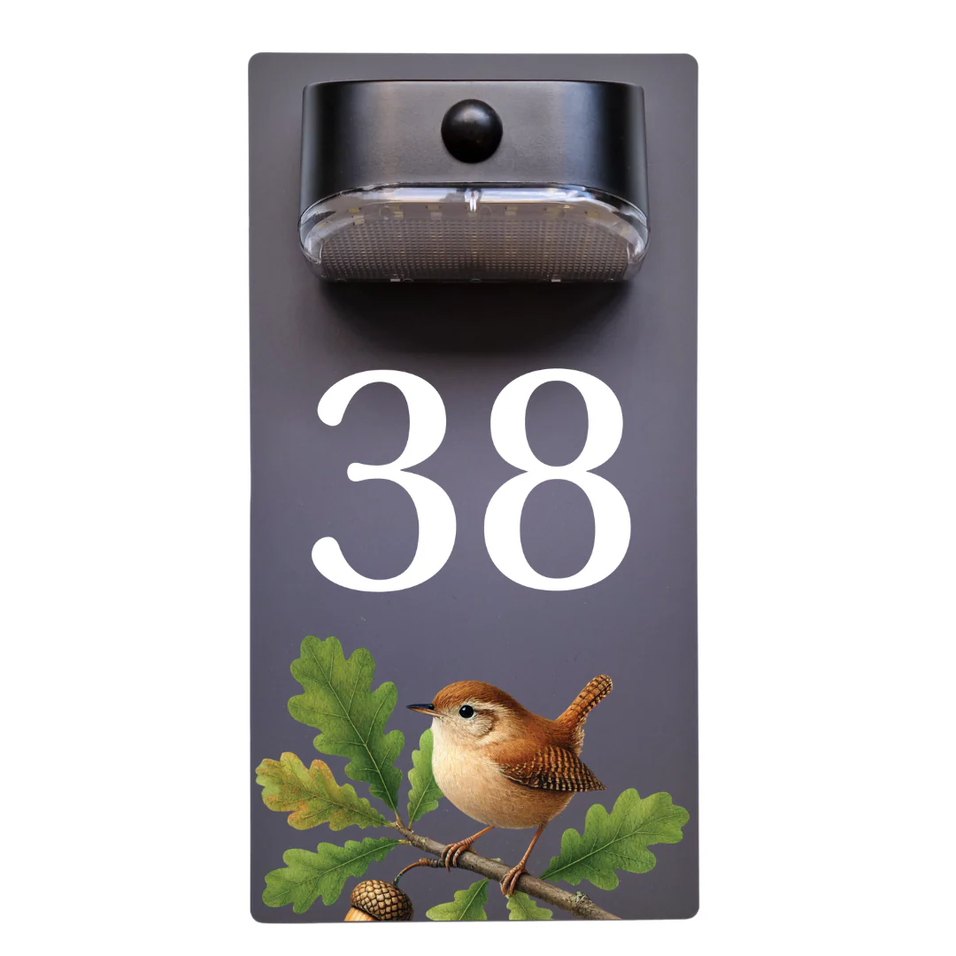 Wren Motion Sensor Solar House Number Sign - Image 10