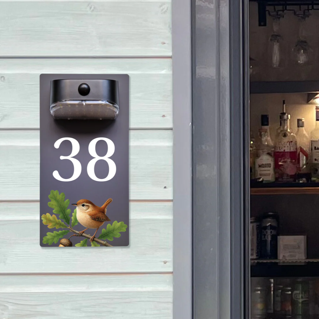 Wren Motion Sensor Solar House Number Sign - Image 11