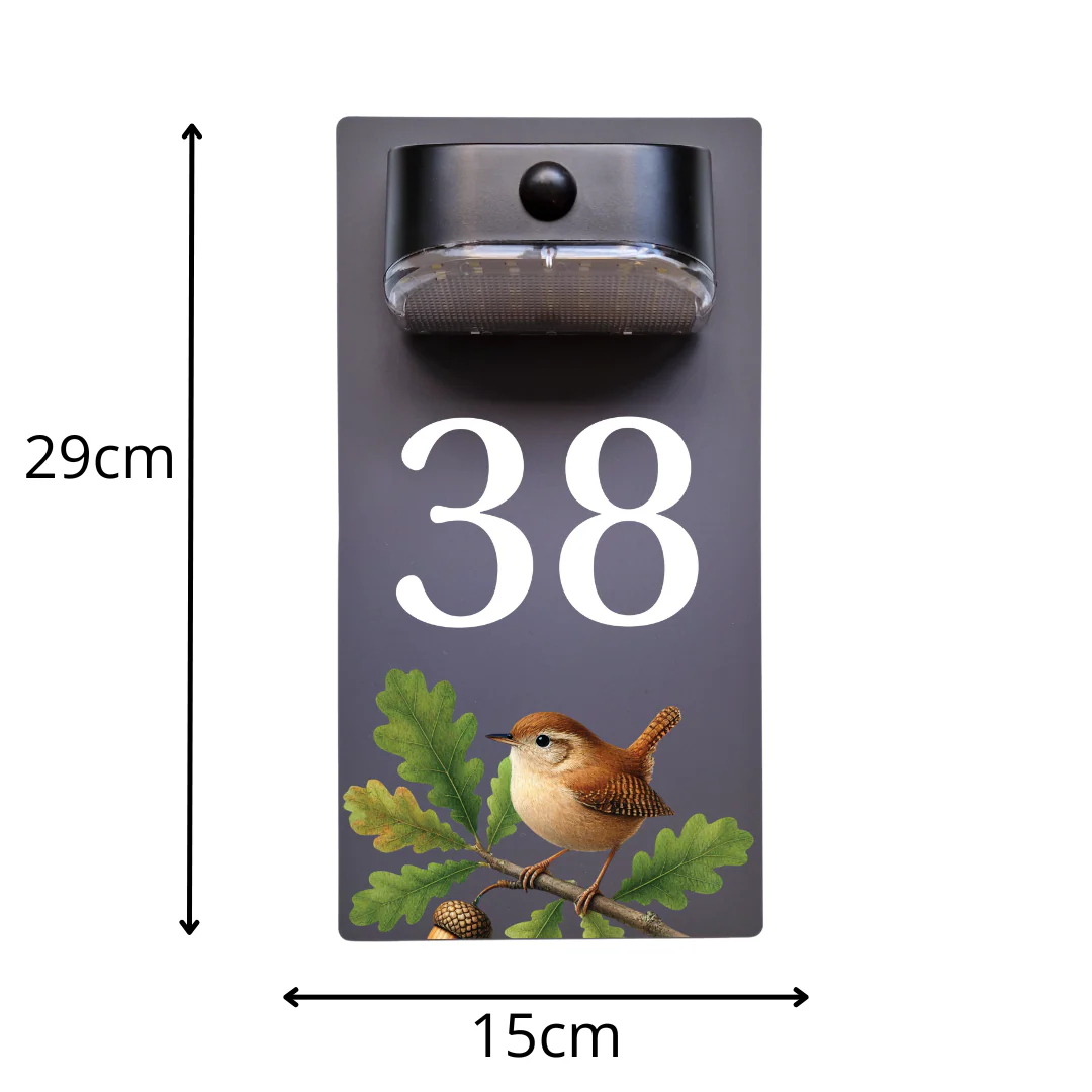 Wren Motion Sensor Solar House Number Sign - Image 9